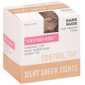 Wholesale - 1pk MED. LADIES M.NUDE SHEER TIGHTS W/CONTROL TOP C/P 36, UPC: 194382028827